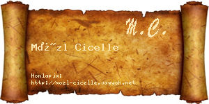 Mözl Cicelle névjegykártya